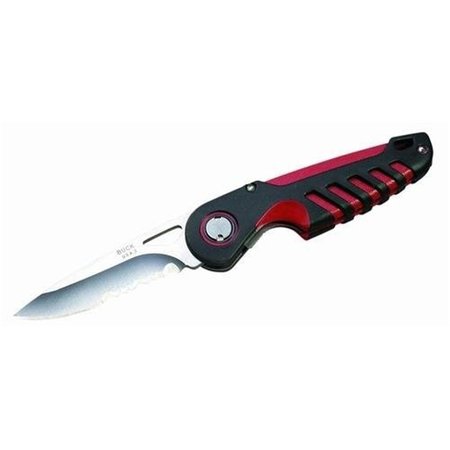 BUCK KNIVES 281 Serrated Folding Utility Pocket Knife BUC0281RDX